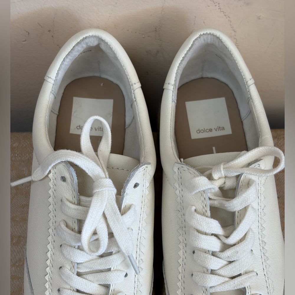 DV by Dolce Vita White Espadrille Shoes Platform Tennis Shoe Style - Picture 8 of 10